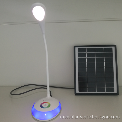 solar led desk lamp usb